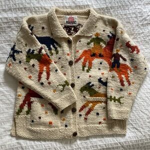 Vintage Amano handmade wool sweater